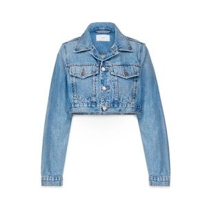 VIAVIA
The Crop Trucker Denim Jacket In Milan S